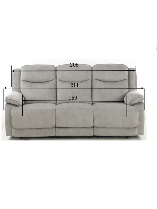 Siting set HARLEY 3RR grey Siting set HARLEY 3RR grey