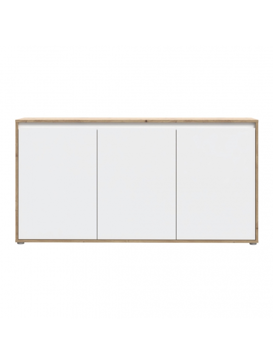 Komoda SKELPE SXPK231-M961 bela + hrast
