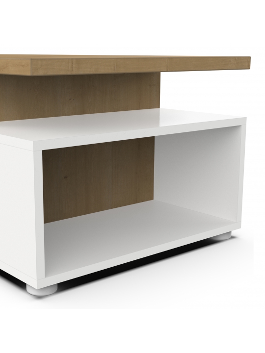 Coffee table ACCESS 466008 white + brown (466008)