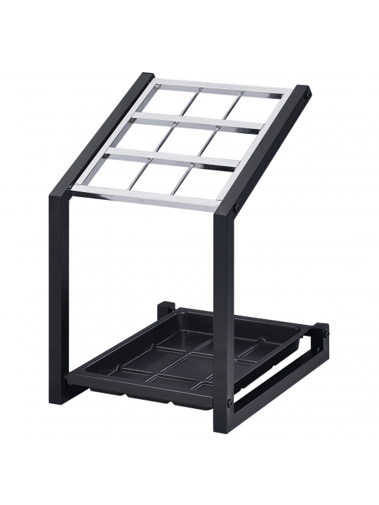 Stojalo FAME črn/krom