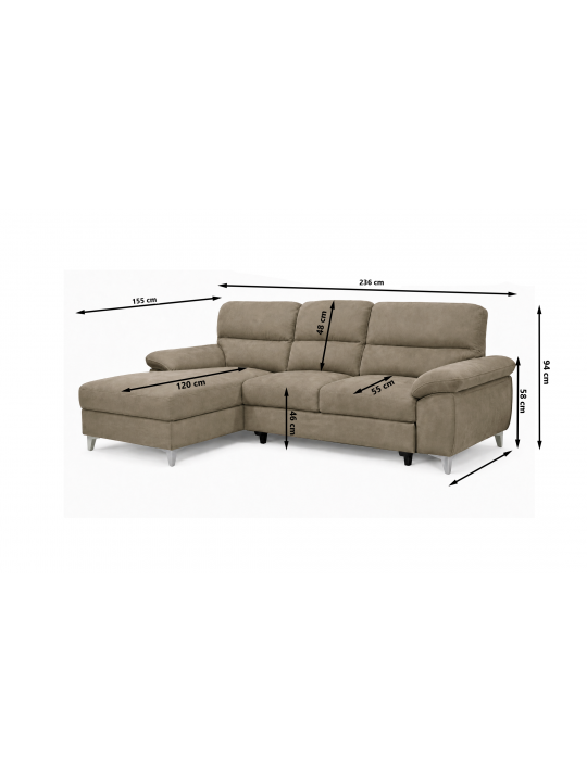 Sitting set LUNIS brown R Sitting set LUNIS brown R