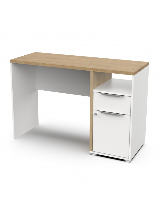 Office desk ACCESS 347764 white + brown (347764)