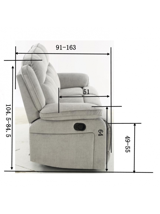 Siting set HARLEY 3RR grey Siting set HARLEY 3RR grey