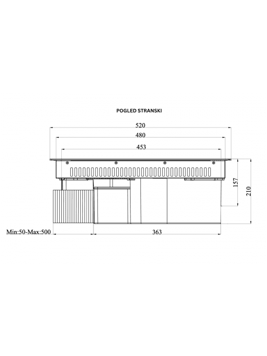 Kuhališče z napo Evo Integrale Siccabo