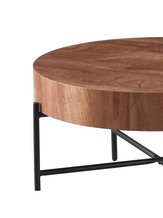 Coffee table KAMIK brown MDF Coffee table KAMIK brown MDF