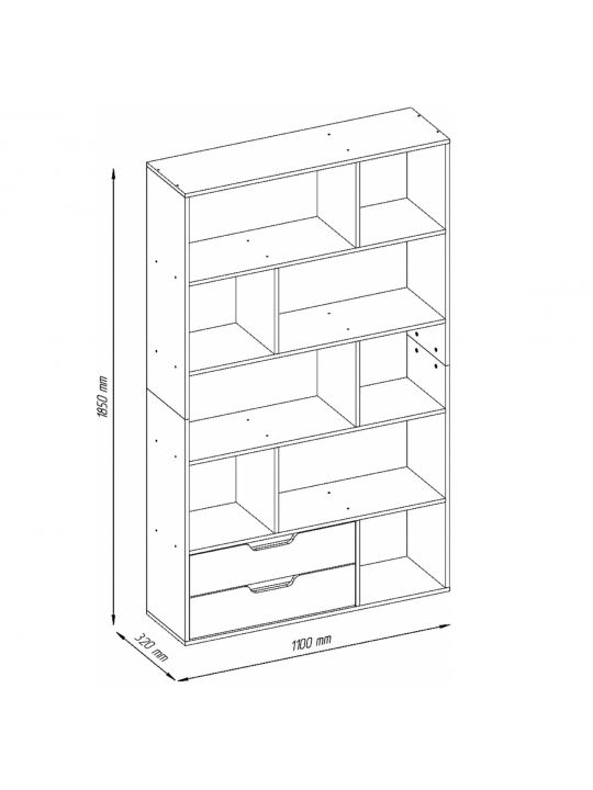 Cube cabinet BIERA sonoma + white (Roberto rack, color oak sonoma / white) Cube cabinet BIERA sonoma + white (Roberto rack, color oak sonoma / white)