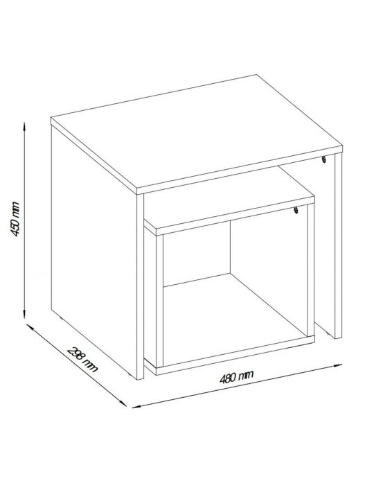 Coffee table BAZZANO white (2007 Coffee table, color white / white)