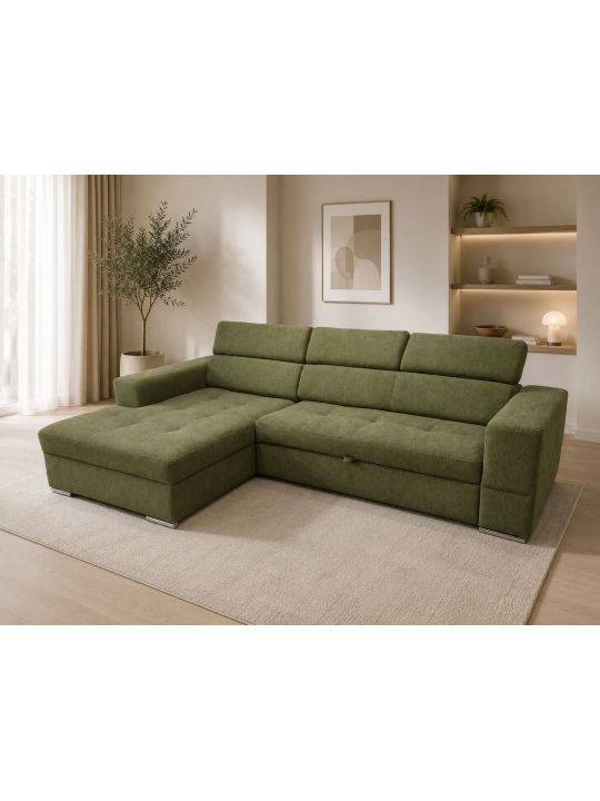 Sedežna garnitura CALGARY REC 120 L zelena