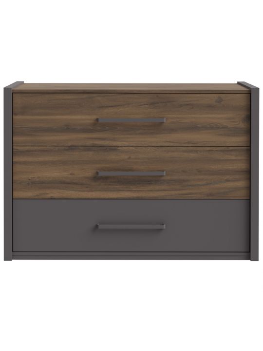 Chest PEMBURY dark oak+grey DLCK215-M777