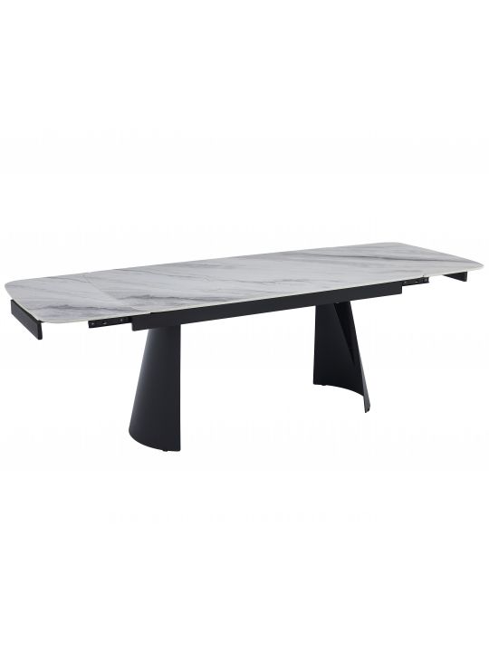 Extension table VENOM (160+40+40)x90x76 cm white & blue