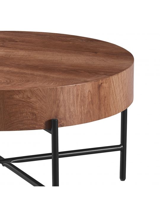 Coffee table KAMIK brown MDF Coffee table KAMIK brown MDF