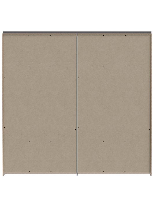 Wardrobe PEMBURY dark oak+grey DLCS92314-M777