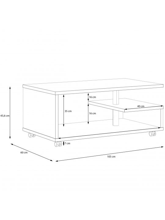 Coffee table BAILEY oak