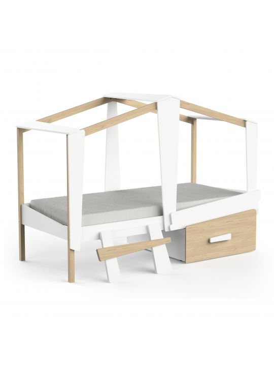 Bed CABANE 395406 white (395406)