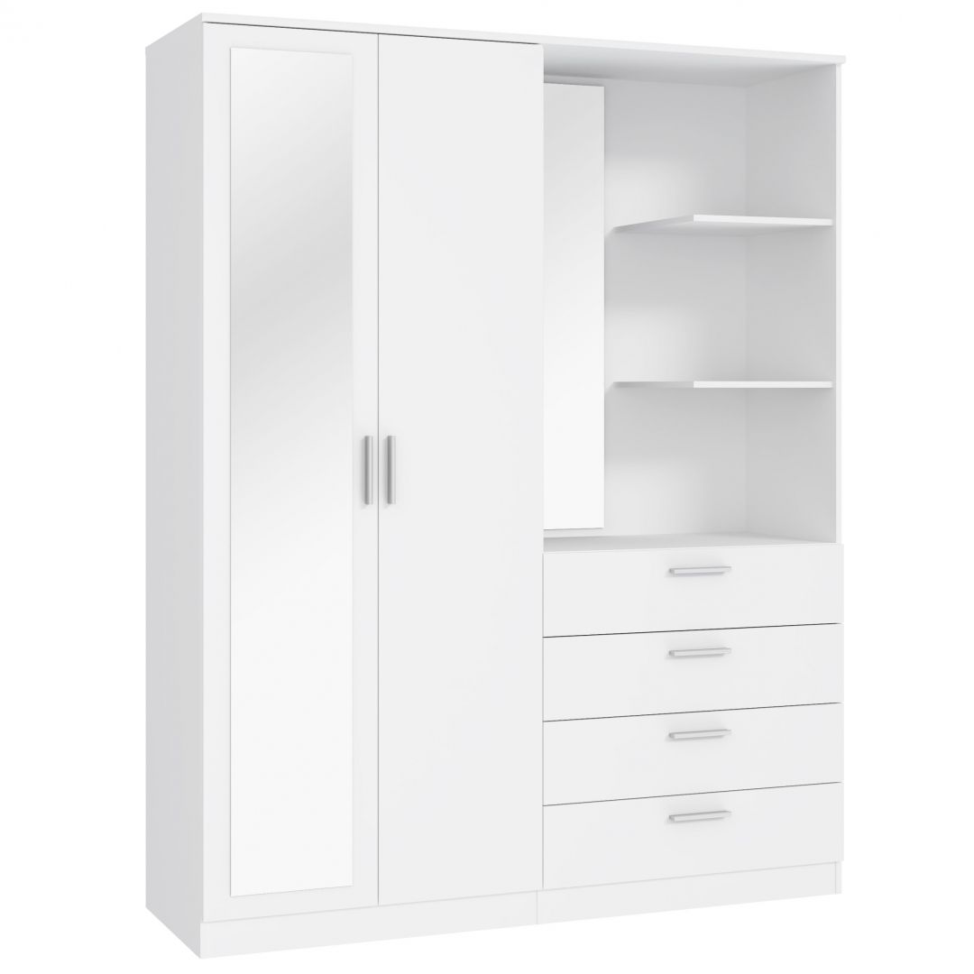 Wardrobe DEWANIA DWXS731L-120 white