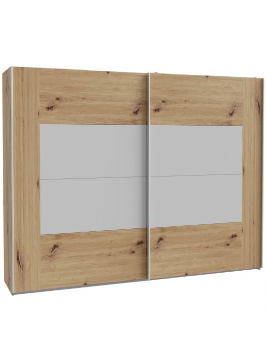Wardrobe KASURA oak+grey KSRS12411-M815