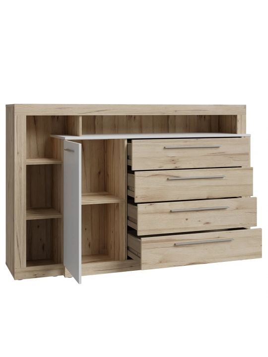 Chest KASURA oak+grey KSRK352L-M815