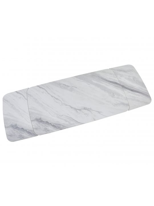 Extension table VENOM (160+40+40)x90x76 cm white & blue