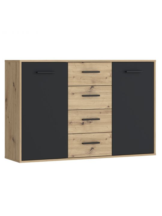 Chest ANTUZA NTU231-M712 grey+oak
