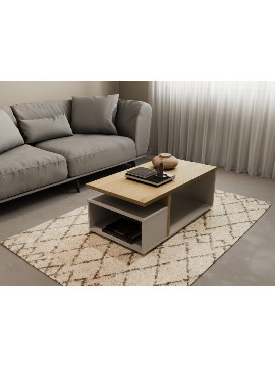 Coffee table ACCESS 466008 white + brown (466008)