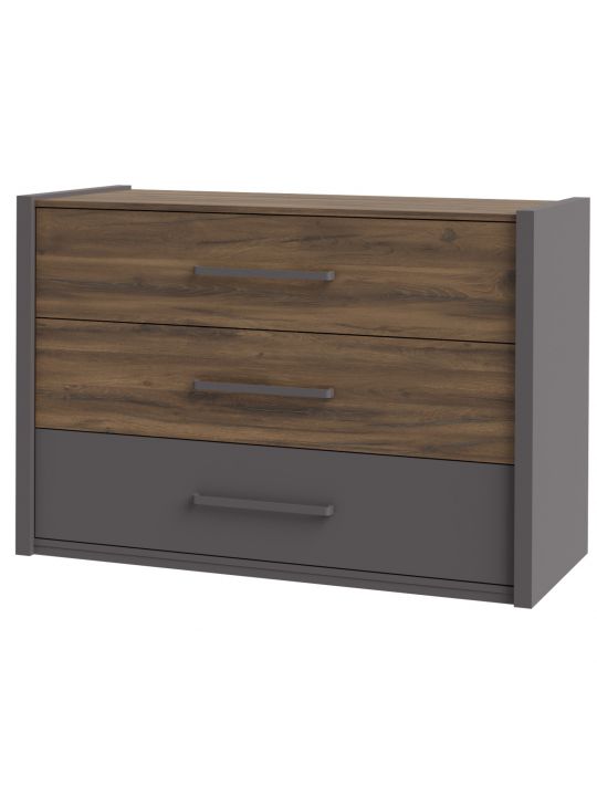 Chest PEMBURY dark oak+grey DLCK215-M777
