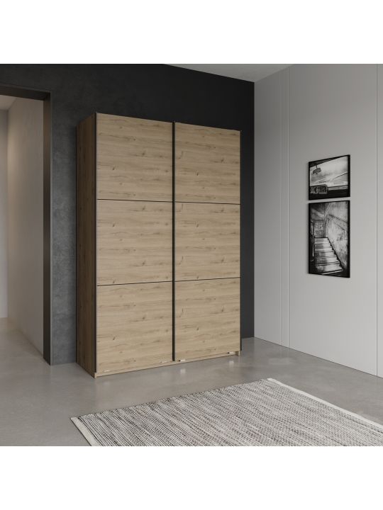 Wardrobe ALAHAMBRA 411941 oak + black (411941)