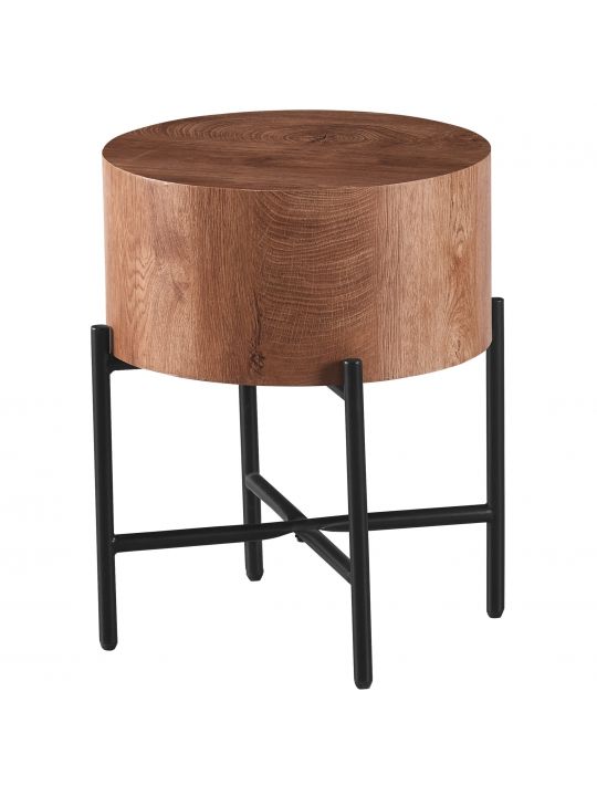 Coffee table KAMIK HIGH brown MDF