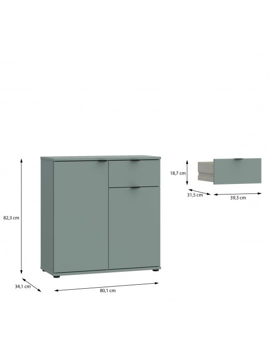 Chest GANYMEDE sage GNMK222L-U59