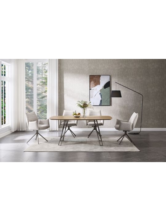 Miza CARACAS 180x90cm hrast MDF
