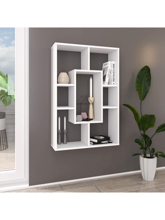 Cube cabinet PIENZA white (Split A rack, color white / white)