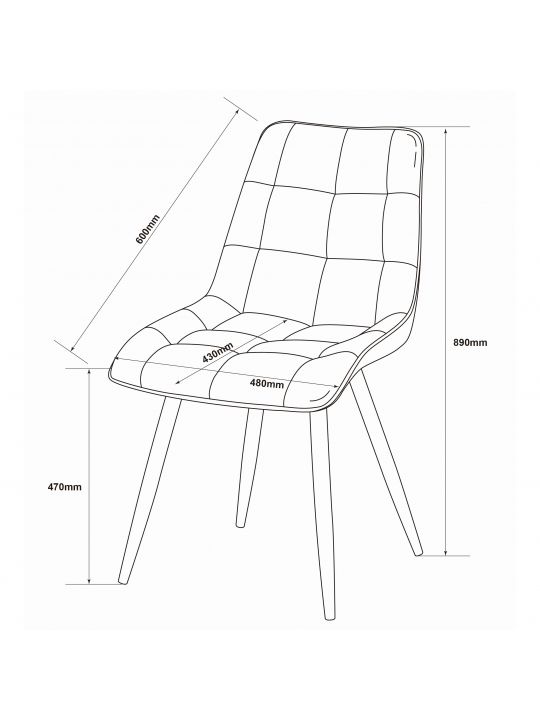 Chair MESINA grey (OKC-1249, CDBL-14) Chair MESINA grey (OKC-1249, CDBL-14)