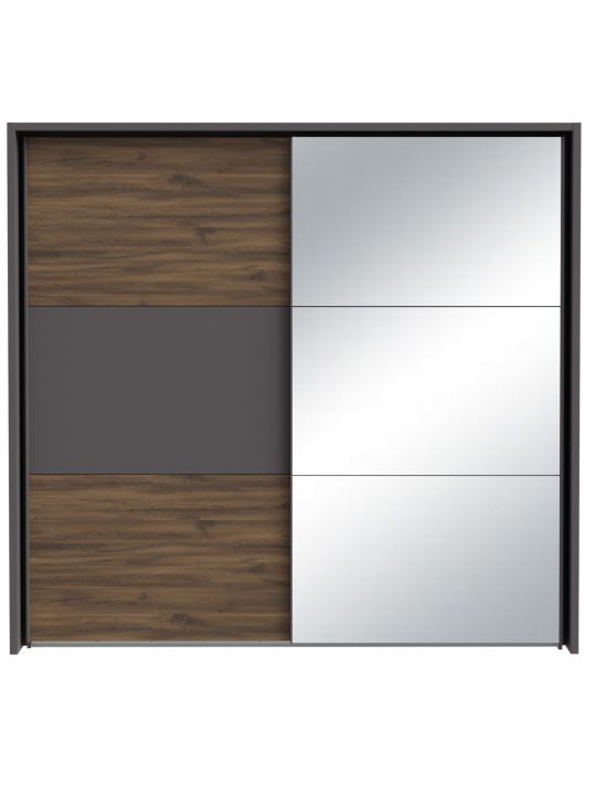 Wardrobe PEMBURY dark oak+grey DLCS92314-M777