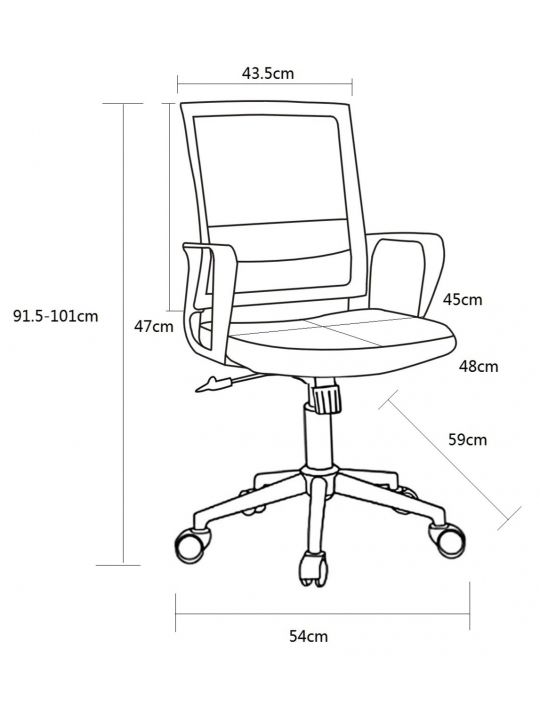 Office chair LAURA black Office chair LAURA black