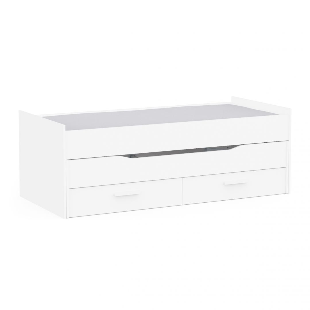 Postelja TWIST bela - 2 predala Postelja TWIST bela - 2 predala