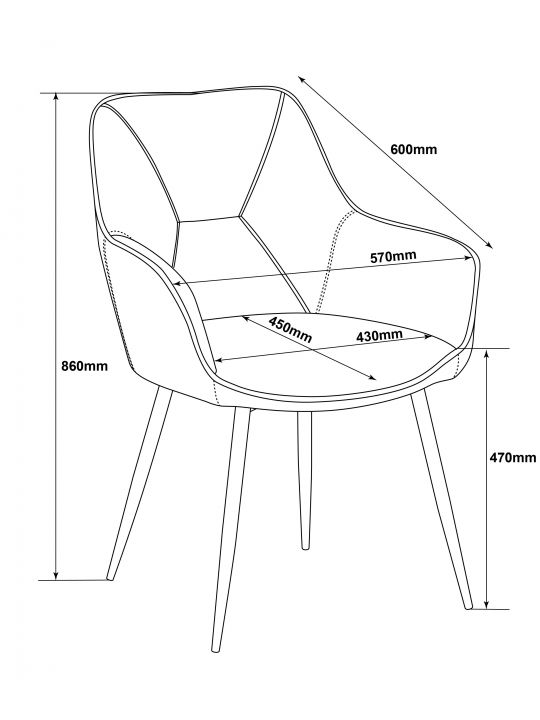 Stol BELIA (rjava) Stol BELIA (rjava)