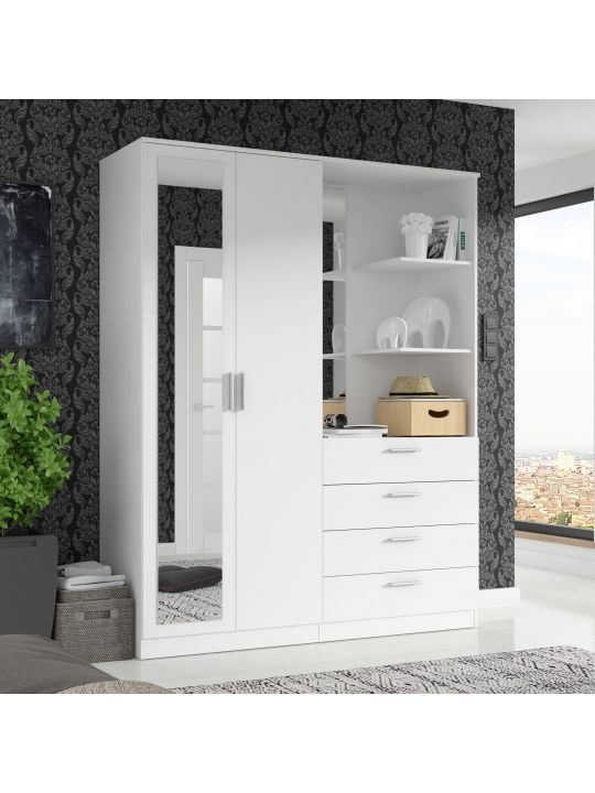 Garderobna omara DEWANIA DWXS731L-120 bela
