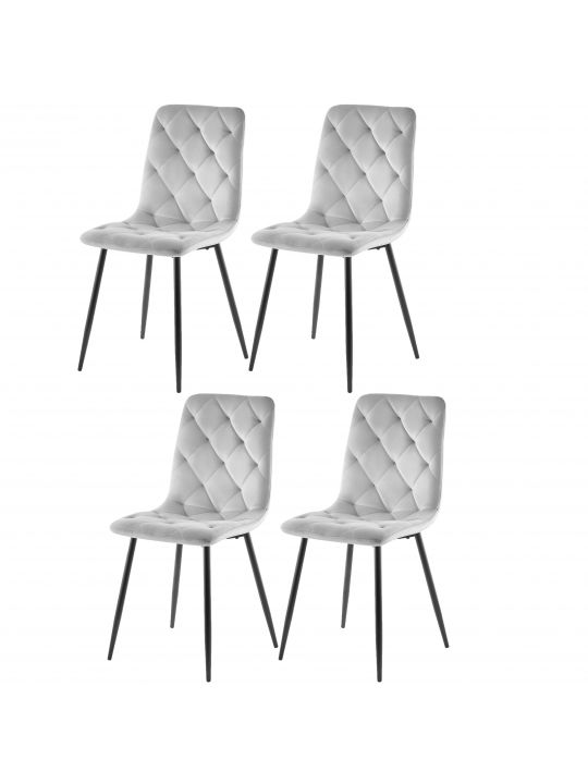 Stol JERRY svetlo siv