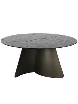 Miza PAVAO Ø 160x78cm črna