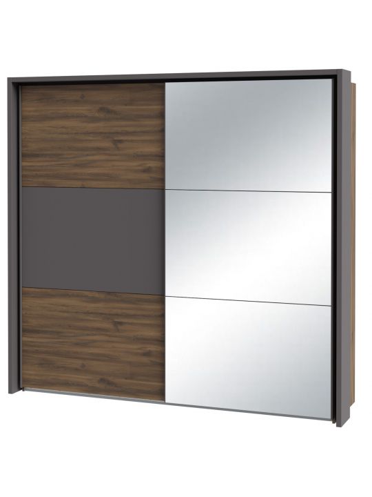Wardrobe PEMBURY dark oak+grey DLCS92314-M777
