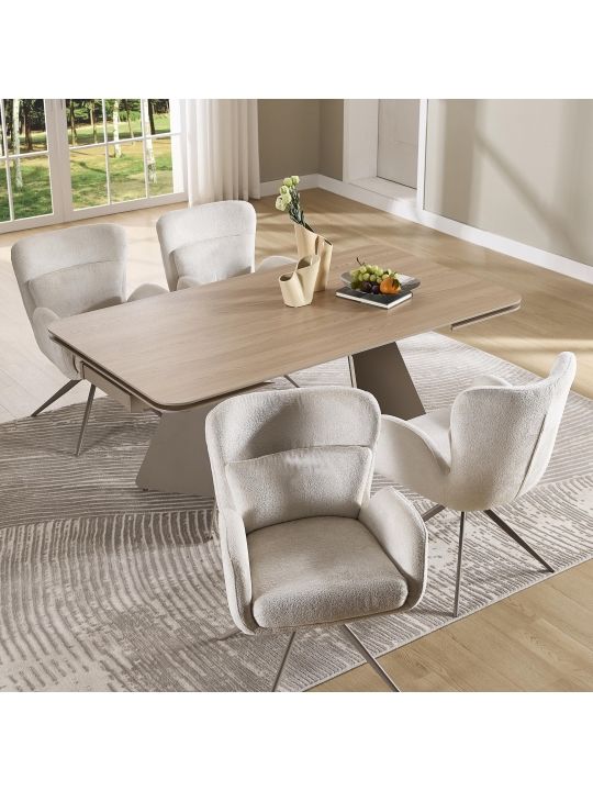 Raztegljiva miza LINIOS 180-260x90x76 cm rjava Raztegljiva miza LINIOS 180-260x90x76 cm rjava