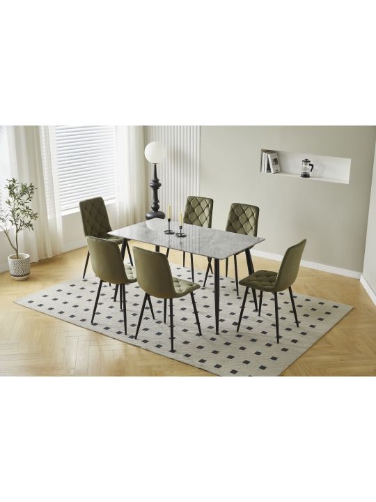 Table ADRIA 140x80x75 cm HG marble grey (RION 140x80 - Ceramic, HG Italy grey) Table ADRIA 140x80x75 cm HG marble grey (RION 140x80 - Ceramic, HG Italy grey)