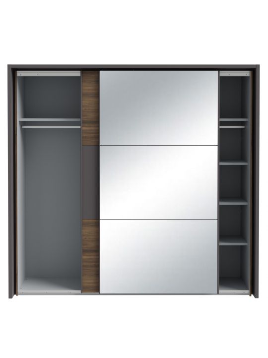 Wardrobe PEMBURY dark oak+grey DLCS92314-M777