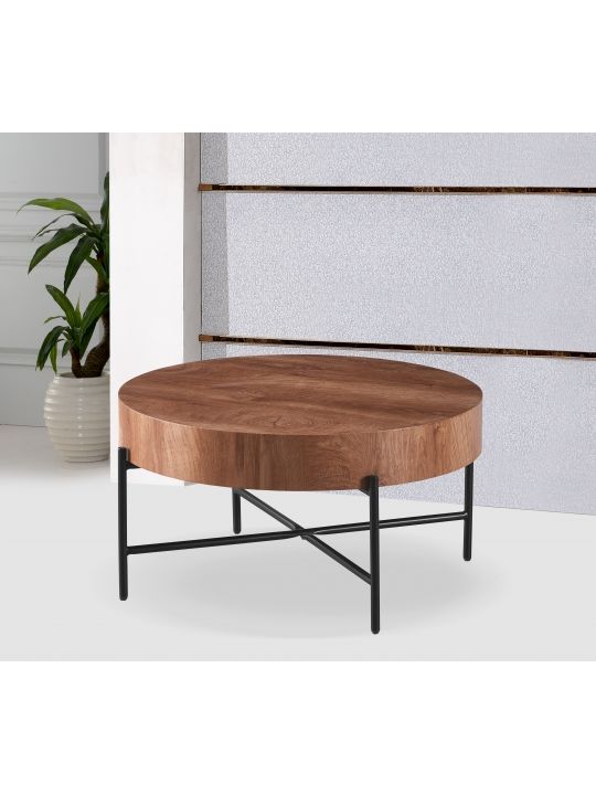 Coffee table KAMIK brown MDF Coffee table KAMIK brown MDF