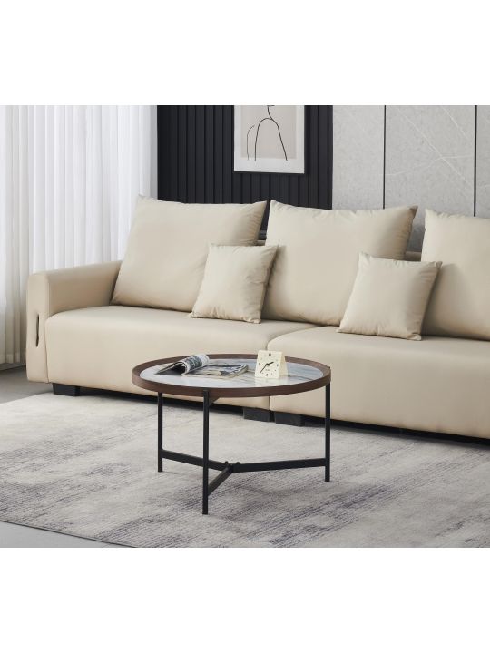 Coffee table VANOS blue&white MDF