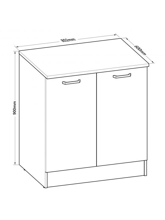 Kuhinjski elemnt BIANCO 5 486966 bel