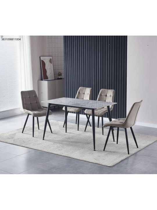 Table ADRIA 140x80x75 cm HG marble grey (RION 140x80 - Ceramic, HG Italy grey) Table ADRIA 140x80x75 cm HG marble grey (RION 140x80 - Ceramic, HG Italy grey)