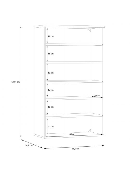 Shoe cabinet BOOTS oak BTS321-D78