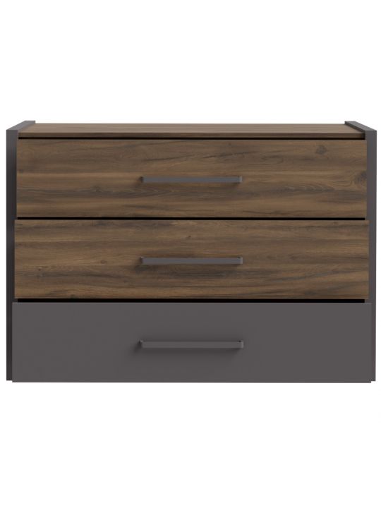 Chest PEMBURY dark oak+grey DLCK215-M777