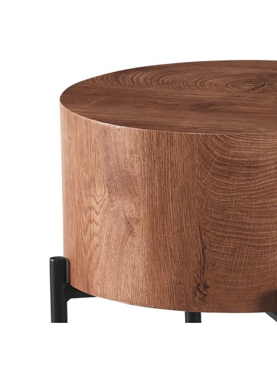Coffee table KAMIK HIGH brown MDF