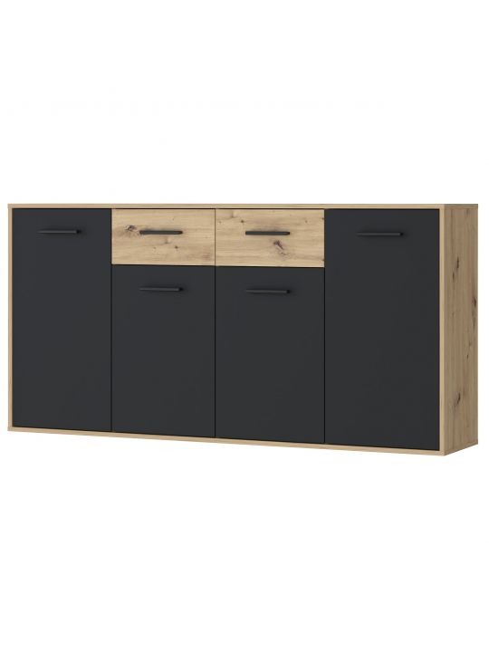 Komoda ANTUZA NTU241-M712 siva + hrast